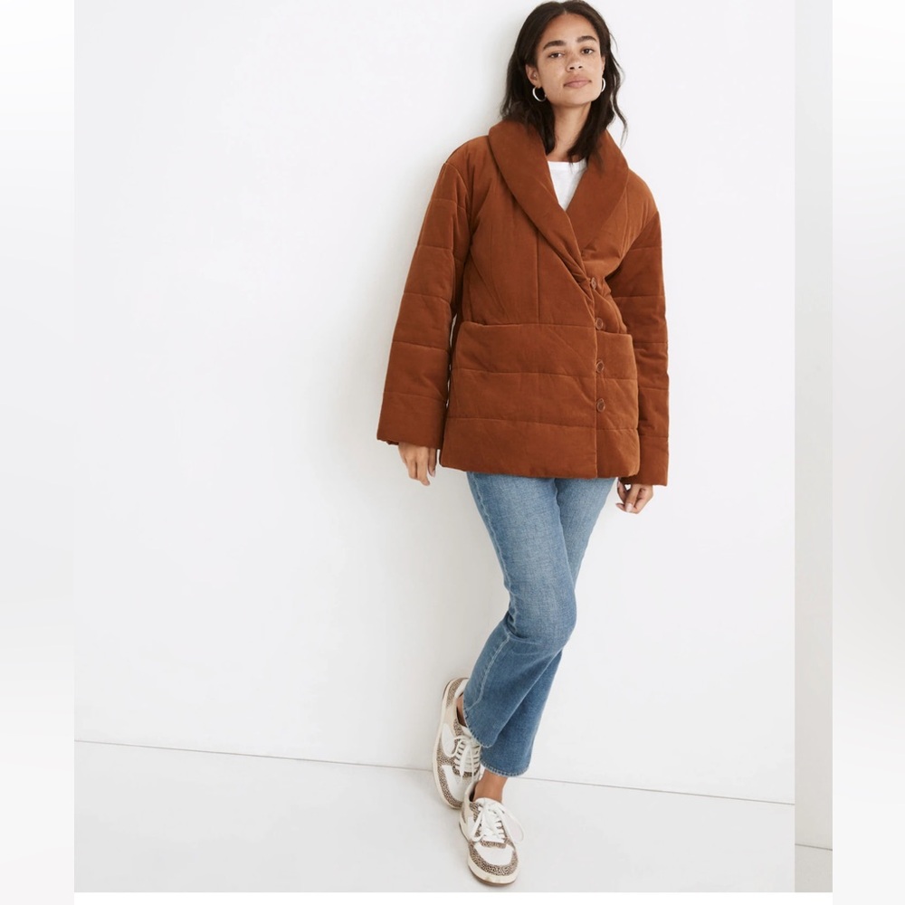 Corduroy Ensley Quilted Jacket
Brown Quilted Jacket